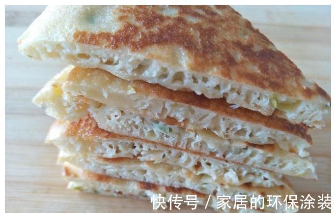 植物油|葱花发面饼的简单做法,外酥里软,全家都爱吃