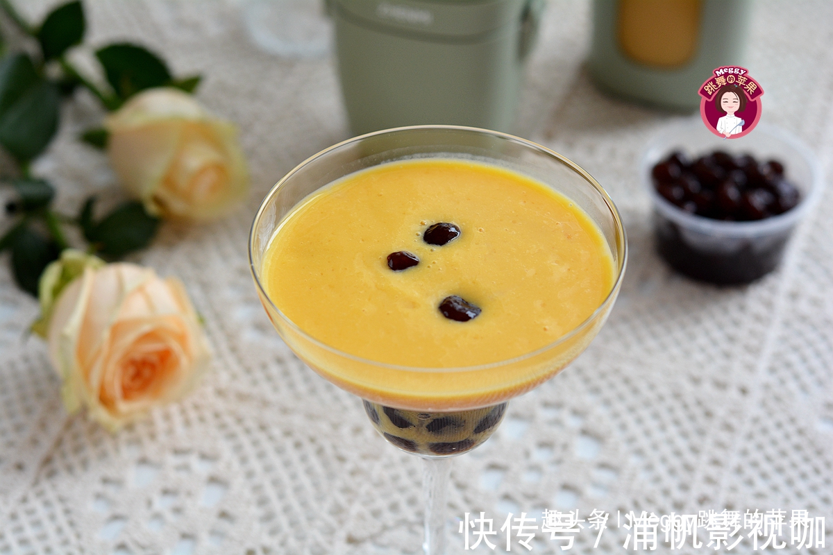 珍珠奶茶|自制黑珍珠芒果奶昔，珍珠不裂有窍门，天然甜甩过珍珠奶茶几条街