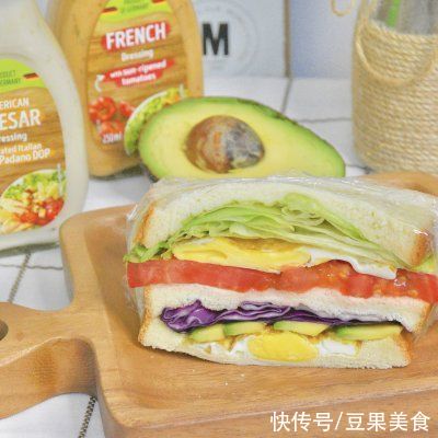 沙拉|这道沙拉三明治，分分钟光盘