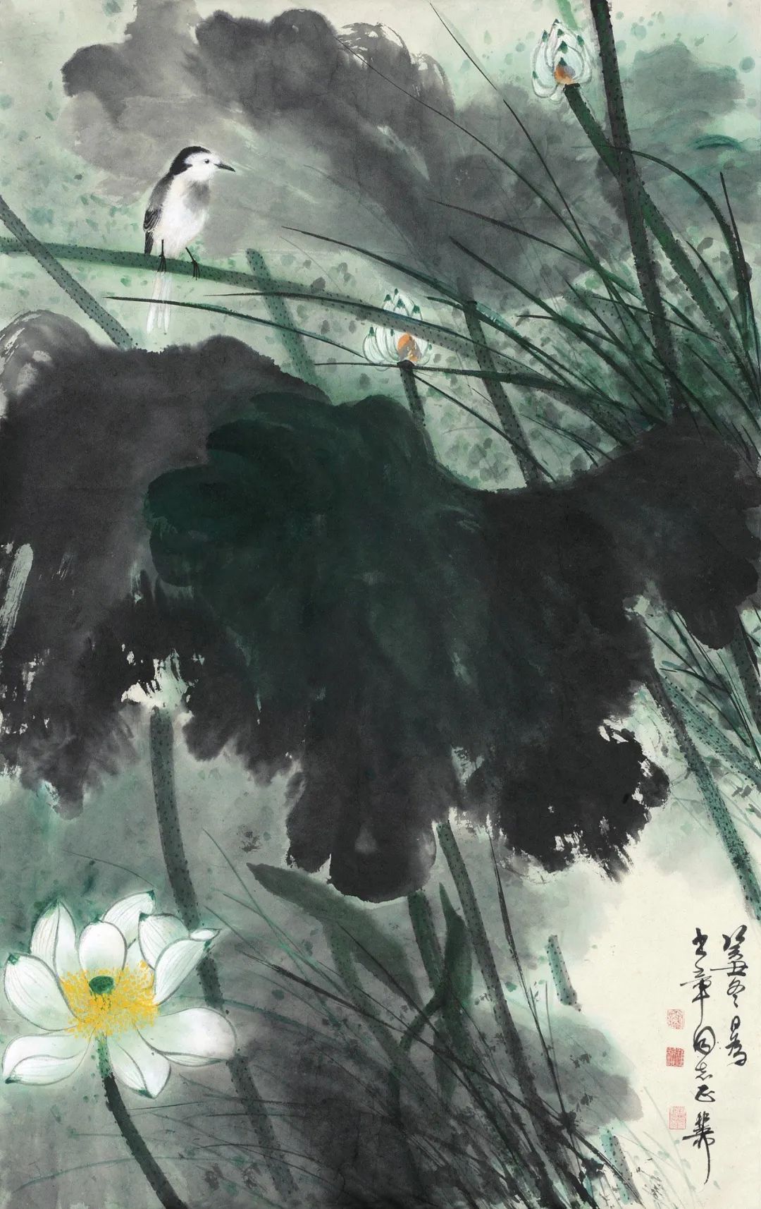 荷塘$谢稚柳的江南荷塘，美翻了