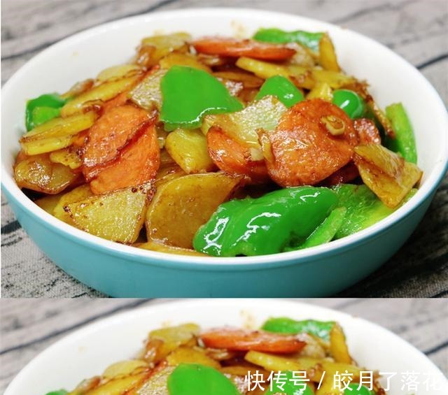 下饭菜|稻颂农业丨日常下饭菜，青椒火腿土豆片~！