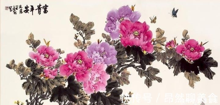 小写意@唯有牡丹真国色!小写意牡丹画150幅,美醉了