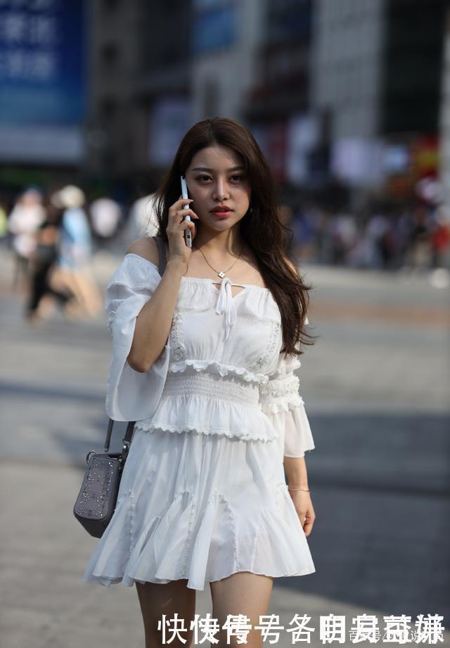 微胖美女显瘦穿搭,选择束腰连衣裙,轻松隐藏“小肉肉”