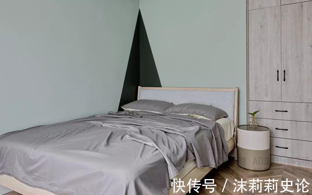 中性色|原来墙面现在流行几何拼色装,层次感明显,也增添了趣味性!