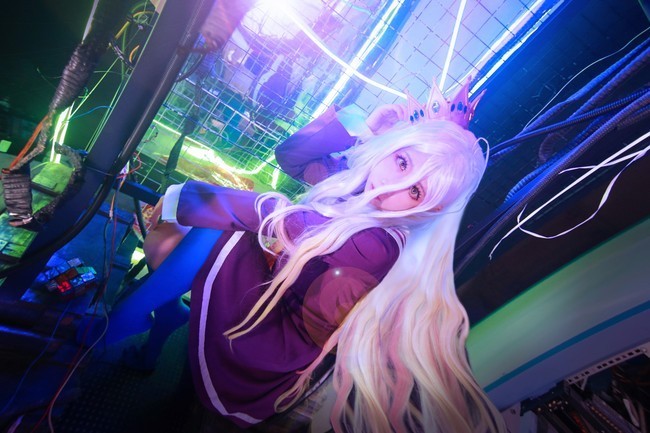强行|cos:「游戏人生」 白,强行装萌