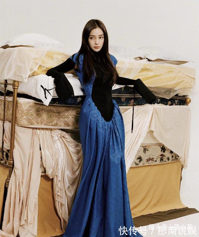 格纹 Angelababy美得惊艳,一袭格纹拼接连衣裙,看着好心动