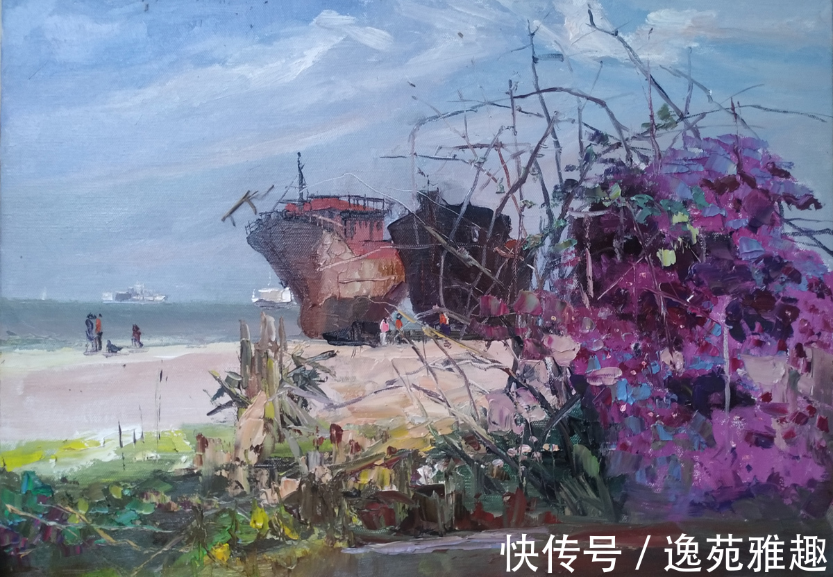 五彩斑斓&「写生作品」回望深秋婺源,五彩斑斓,油画家汪志高作品欣赏