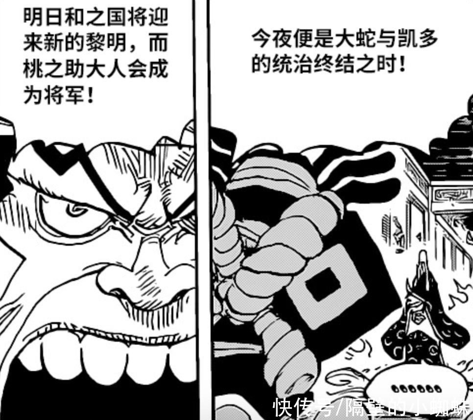蜘蛛|海贼王1022话：尾田官宣！明天结束鬼之岛战争，凯多和大蛇落败