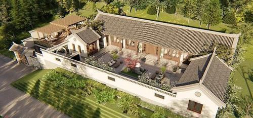 黛瓦|牛75万自建最美四合院，白墙黛瓦，庭院幽深，堪称传世之院