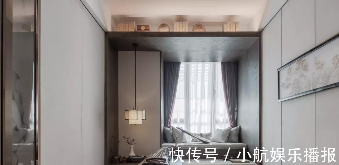 效果图|118平现代中式风格装修效果图淡雅空间魅力四射