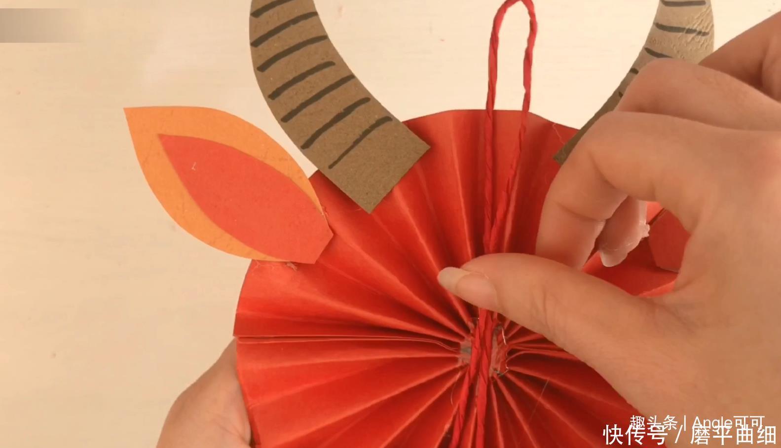 牛年装饰小手工,可可教你自己动手做一个,简单几步就能搞定