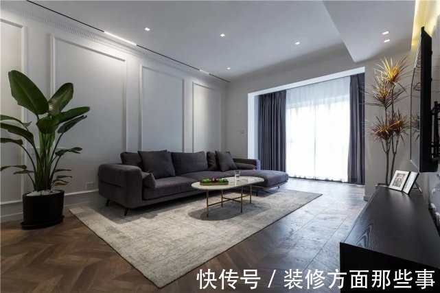 优雅|130㎡现代简雅风,极简的无主灯设计,营造一个高级优雅的空间