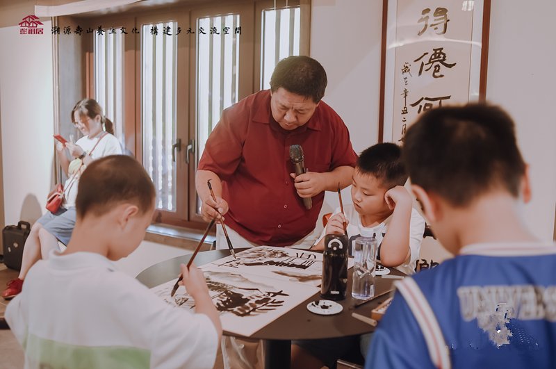 书画|美育艺术基地在眉山彭祖山景区正式揭牌