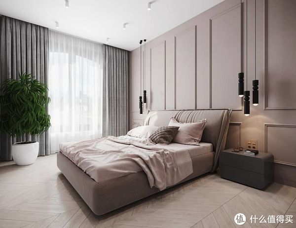 木饰面|卧室背景墙别放空，这样设计美极了