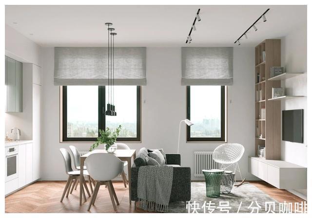 客厅|户型紧凑,客厅面积小?学她家64㎡这样设计,颜值高又通透!