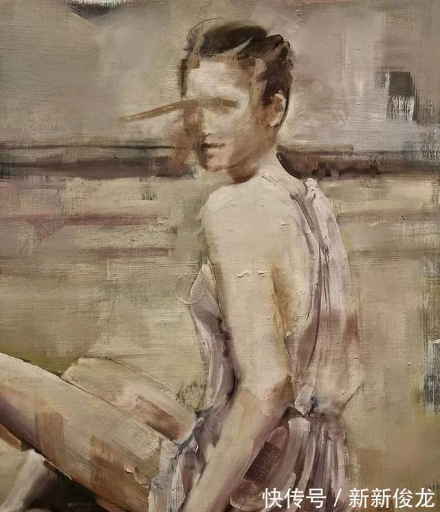 画家@她以生动、动感和现代的笔触,描绘画面