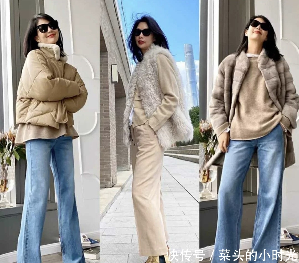 成熟女性穿衣有质感,要注重颜色的搭配,简简单单才最高级