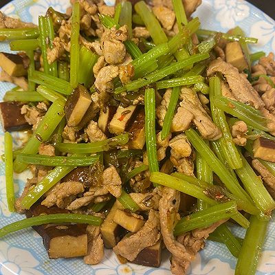 麻辣豆腐干|芹菜香干炒肉丝