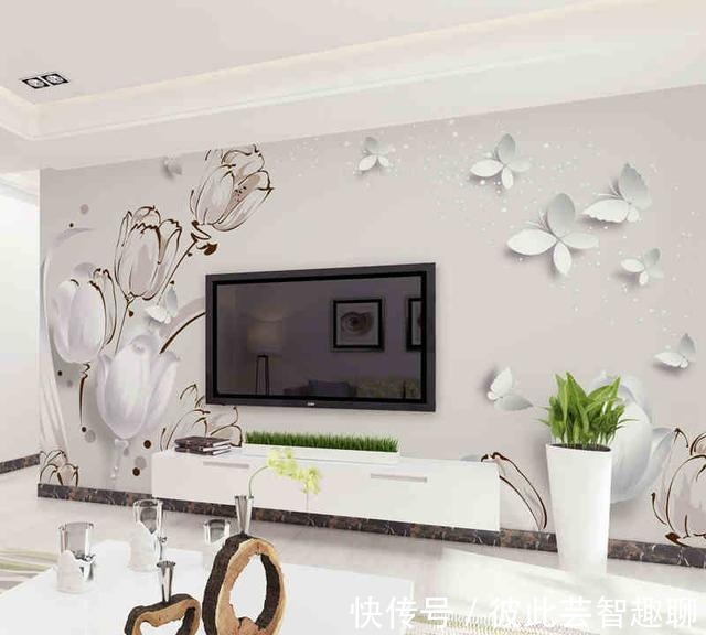 3d|传统电视背景墙已过时,8款精致3D无纺布墙纸,客人见了都说好