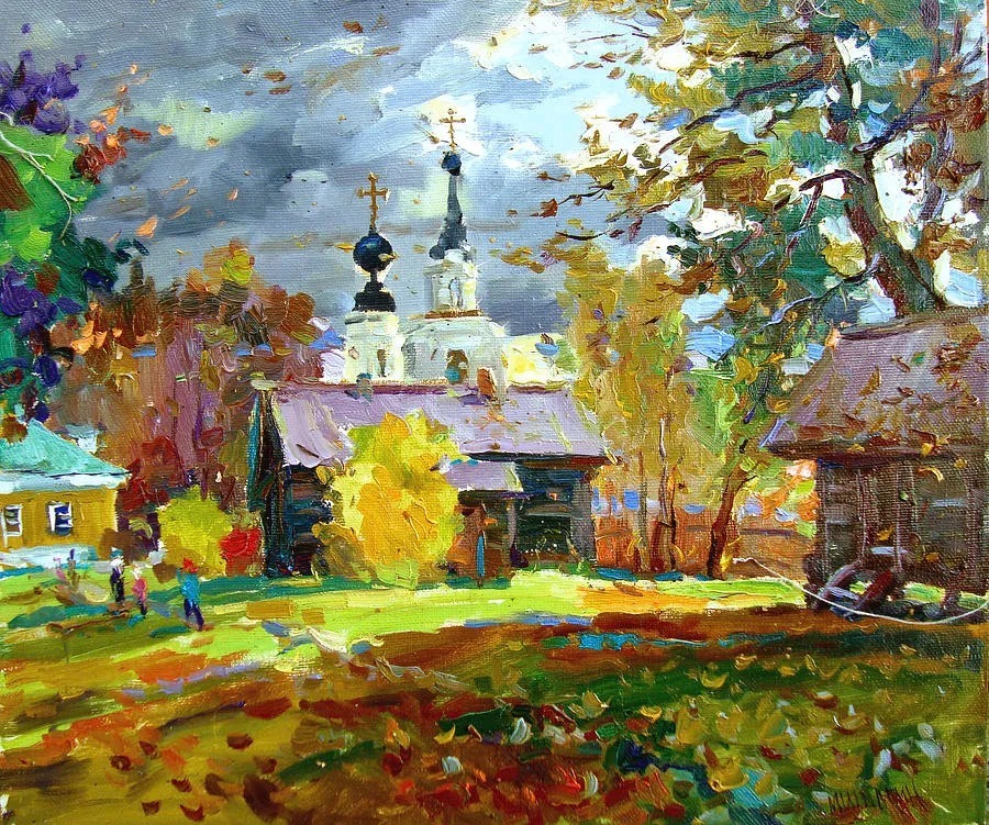 米沙金!俄罗斯画家米沙金的风景油画,美的不要不要的!