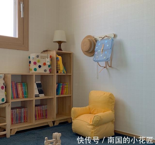 亲子|一家4口的幸福生活：83㎡全屋奶油色，客厅当亲子区都为孩子考虑