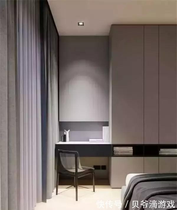 飘窗|不用专门预留书房了,这种卧室书房一体的设计最实用!