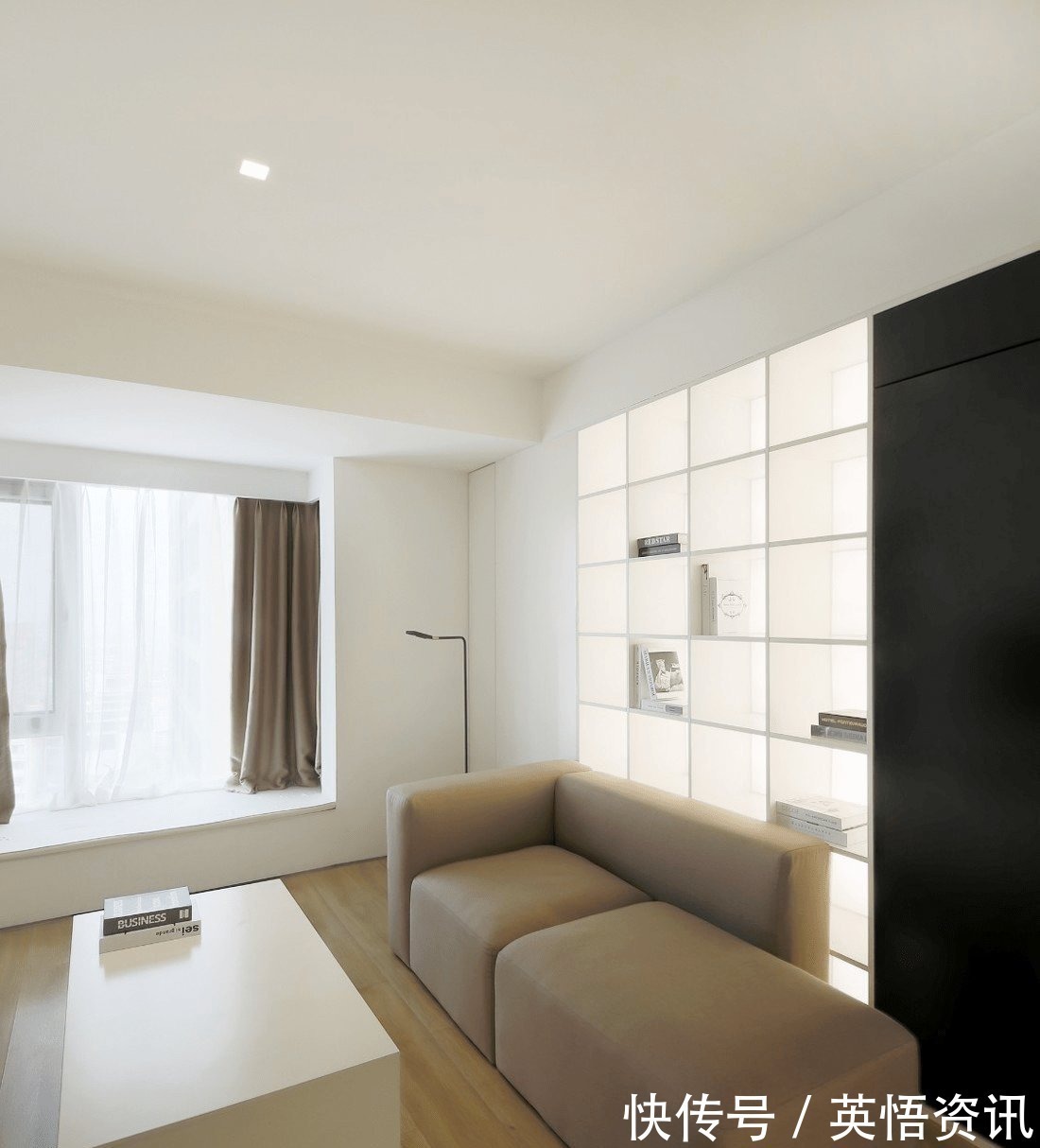 小窝|看了她的46㎡小窝,头一回见卧室装两个门,美观又实用,很聪明