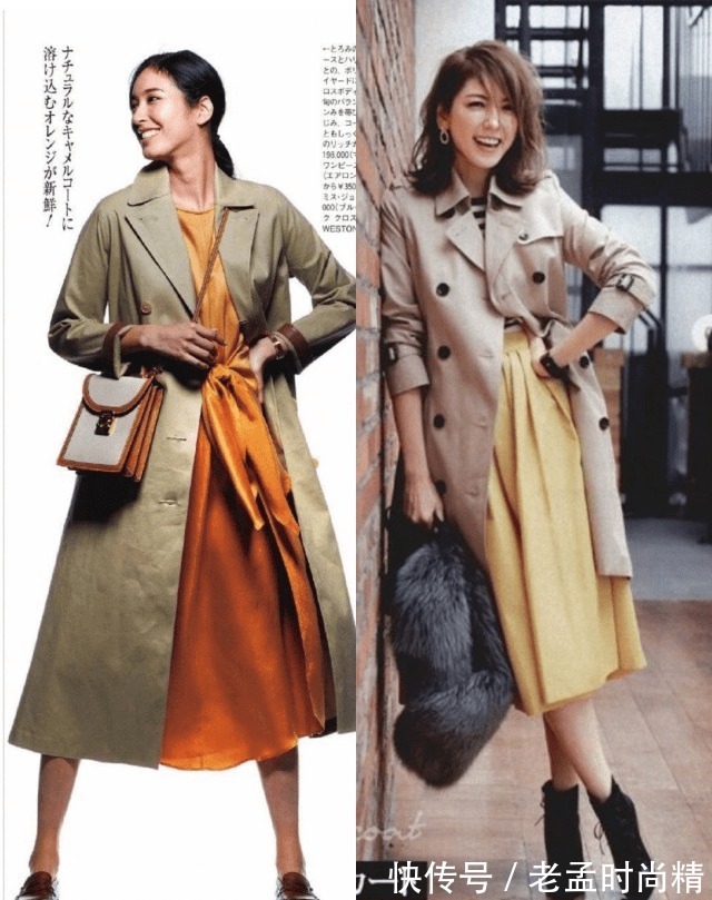 裙子|风衣+裙子,今秋最好看的穿法都总结在这了