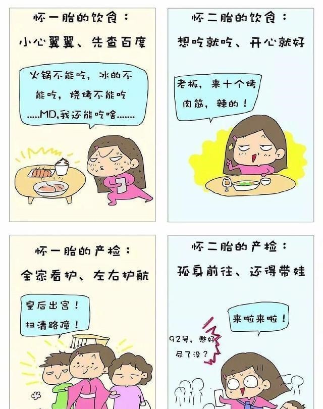 一胎|怀一胎和怀二胎的区别,二胎妈妈:真实写照!来看看你中几个