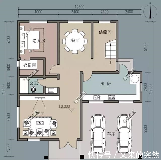 坡屋顶|5套占地100多平的农村别墅，最低20万搞定！含图纸