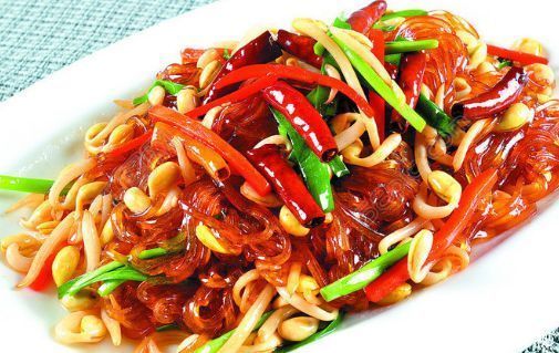 豆芽|粉条炒豆芽,此样做才吃起来筋道,很美味的家常菜