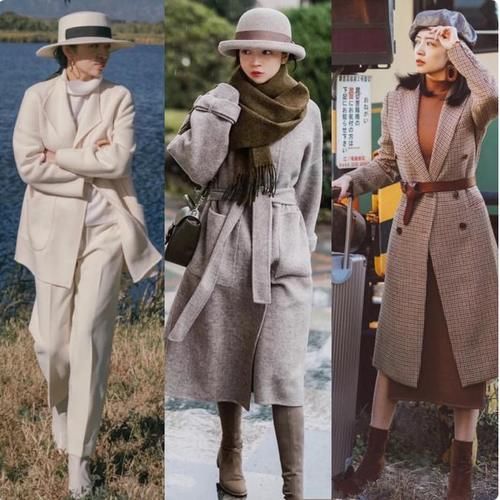 今冬流行的是“呢子大衣＋裤裙”，时髦洋气又保暖，三木教你搭配