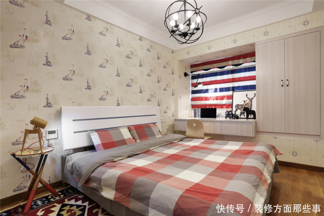 二居室|105平蓝白地中海二居室,让人放松身心,沉浸其中