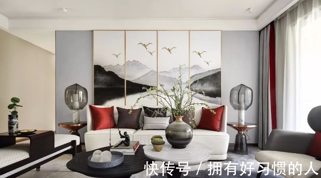 黄铜|客厅别再乱装了,如今流行轻奢风,精致漂亮上档次,太羡慕!