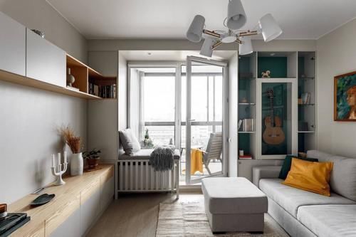 橱柜|34㎡小户型,打造房中房,每天种花养草,这样的单身生活羡慕了