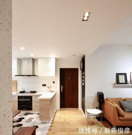 厨房|她家仅69㎡,餐厅厨房对换,隔出一个书房,全屋漂亮极了