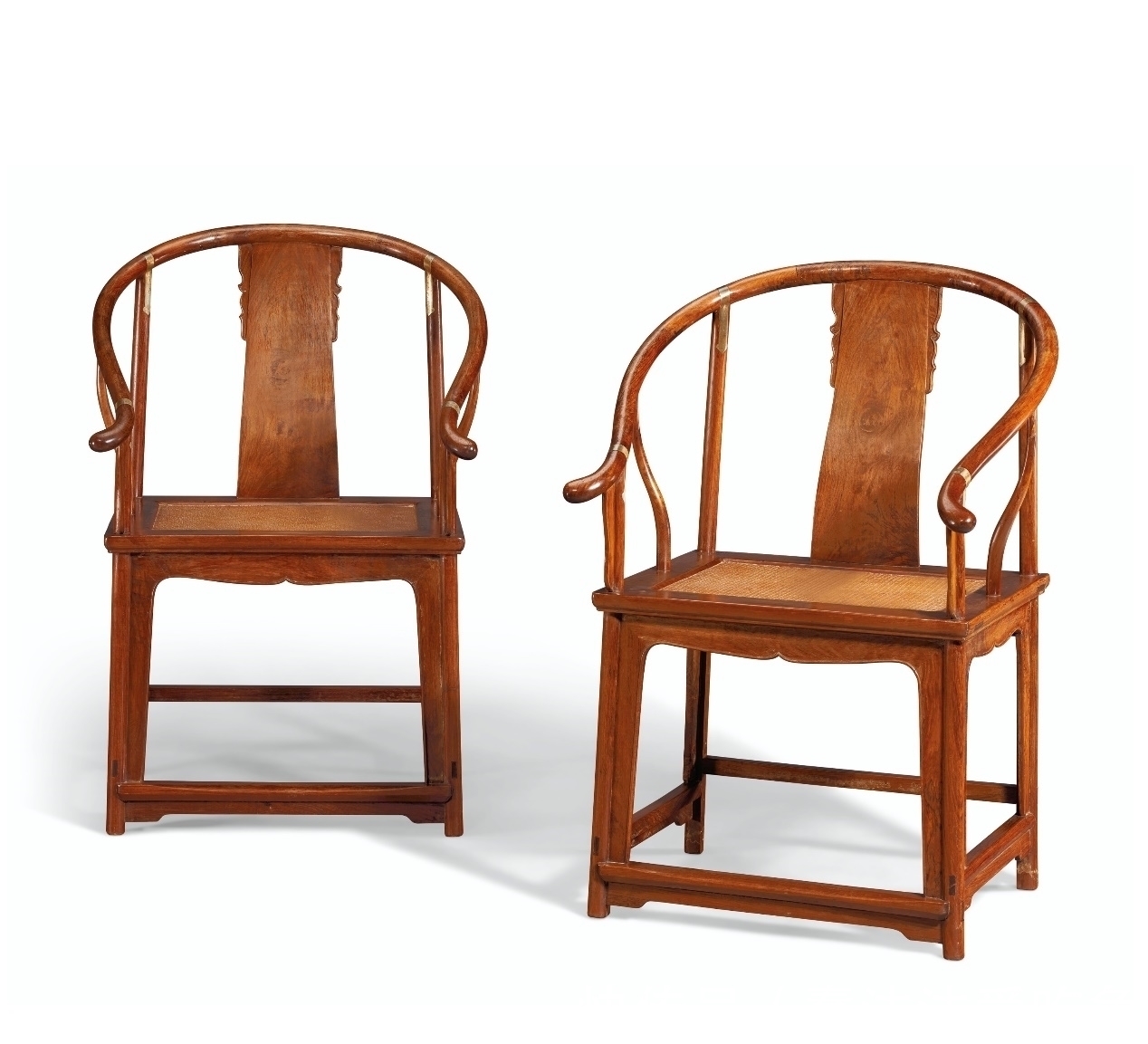 清黄花梨&开光省去、全凭纹理,清黄花梨圈椅大气无比