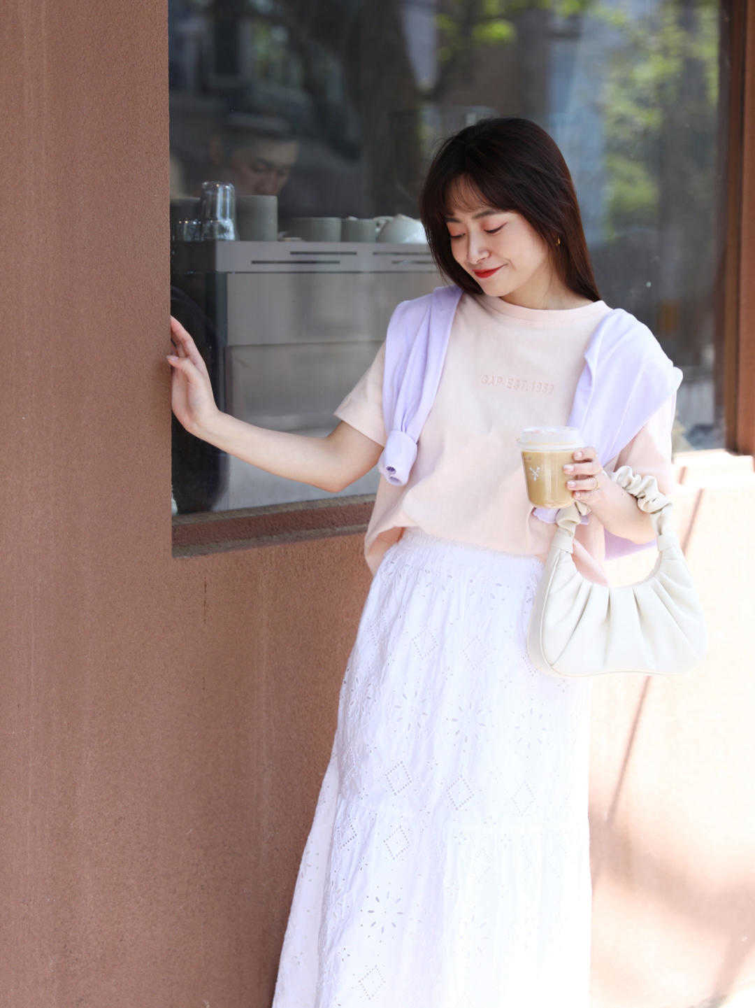 t恤|谁说小个子没气质?只有155身高,长裙也是标配显高,还显瘦