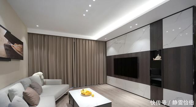 户型|装修就学她家,舍弃电视柜后,不仅空间感增加了,还非常大气