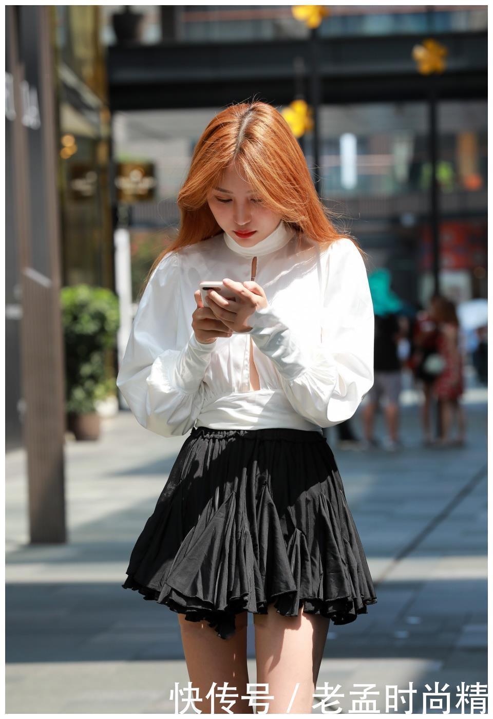 冲动|街拍:谁家的“千金小姐”, 一看就不是一般人, 让我有想保护她的冲动