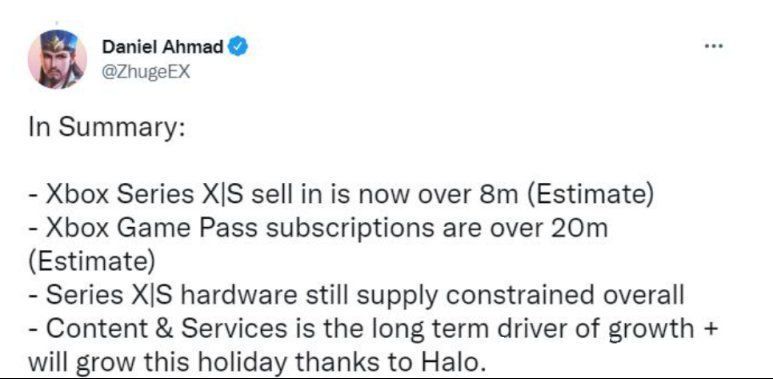 S主机已经售出800万台|分析师预估Xbox Series X| xbox