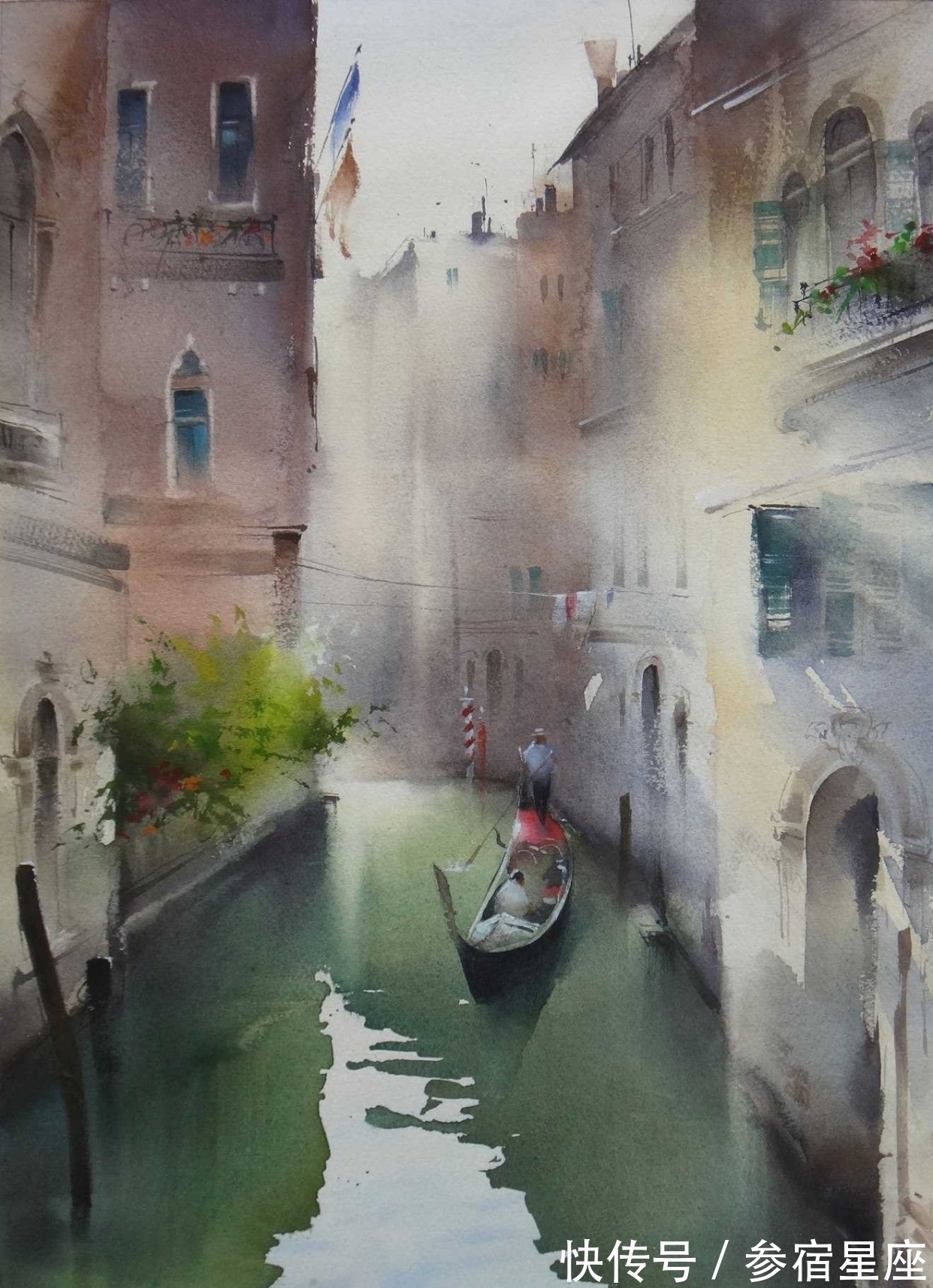 艺术学院$瑰丽唯美,神奇美妙的自然风光——水彩大师伊利亚笔下的水色交融