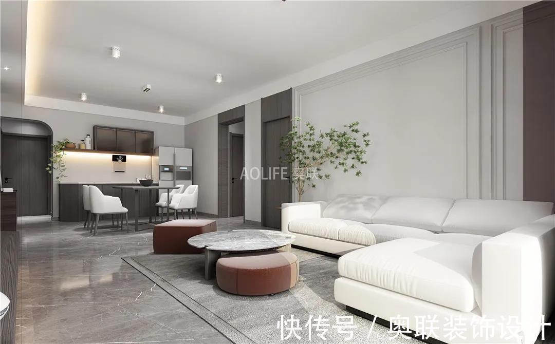 效果图|时代俊园140㎡现代简约风装修，增添生活仪式感