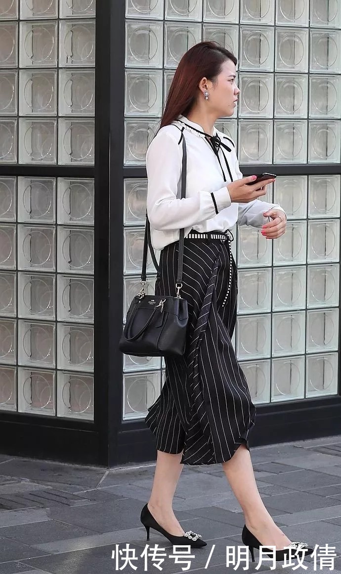 高跟鞋遇上裙装, 搭配出让人羡慕的姿态