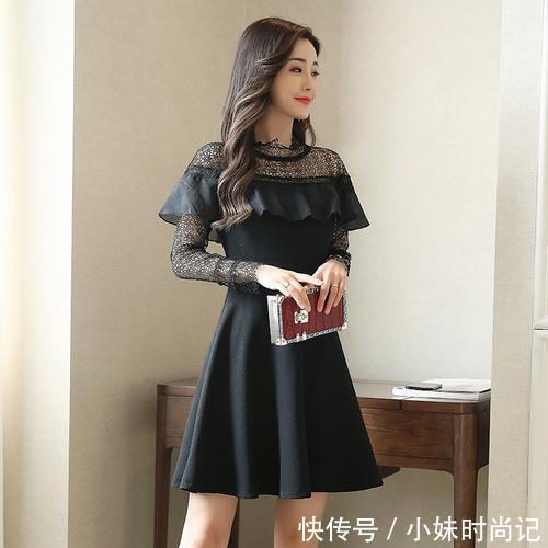 版型 时尚优雅的大码连衣裙,最喜欢第五款,修身显瘦还减龄哦