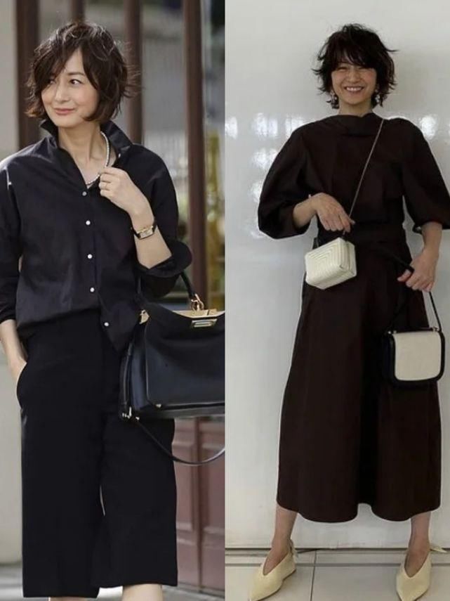 过了40岁的女人，穿衣越简约越优雅，这些博主们的搭配值得学