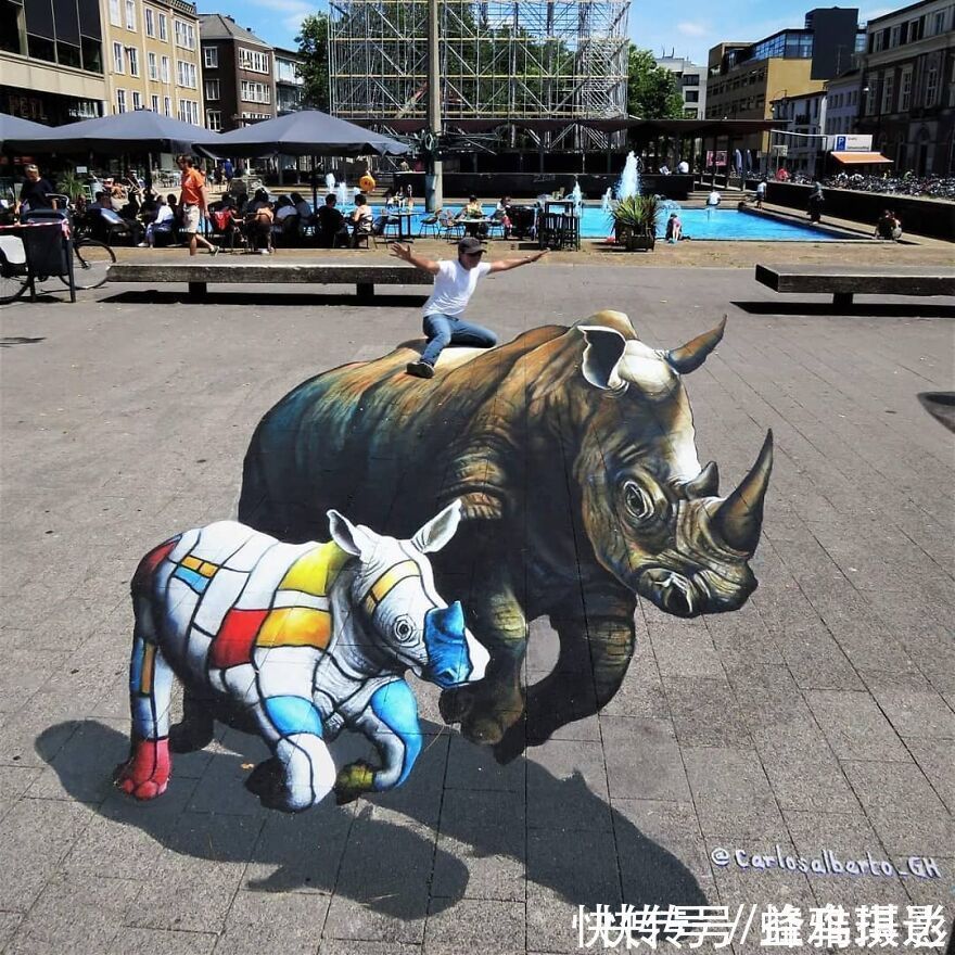 街头艺术|墨西哥版“神笔马良”!考古学家变3D画家,这些街头涂鸦帅爆了