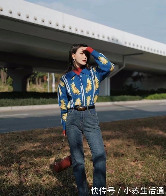 撞色系 冬天学时尚博主穿撞色系,是真好看,不是一般的高级