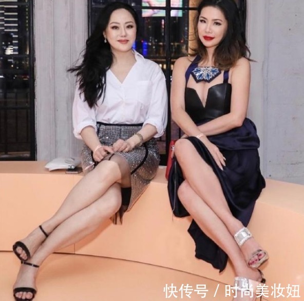 半身裙|章小蕙气质真学不来,穿西装配波点裙高贵华丽,骨子里的贵气