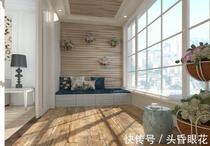 瓷砖|为什么有钱人阳台不铺瓷砖了头一次见铺这种材料，漂亮又实用